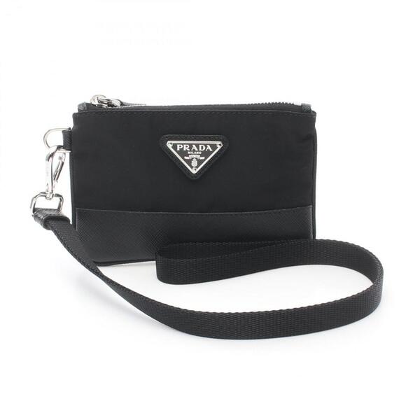 PRADA Black Leather Saffiano Card Holder - Picture 2 of 5